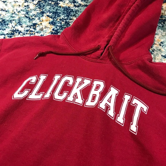 David Dobrik Clickbait Hoodie Womens Medium - Picture 1 of 3